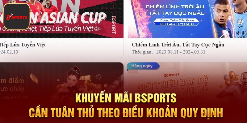 Top những khuyến mãi Bsport cực hấp dẫn cho các hội viên